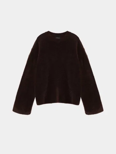 Светр Braska поліамід/поліестер коричневий