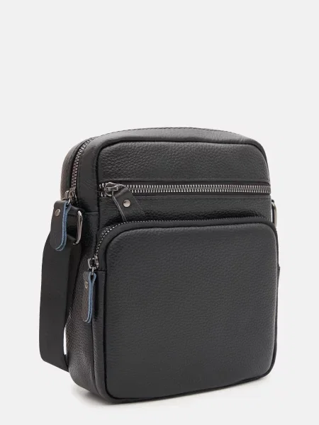 Borsa Leather Мессенджер Шкіра чорний