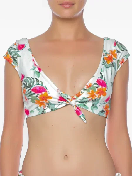Top Banana Moon cu model floral cu imagine