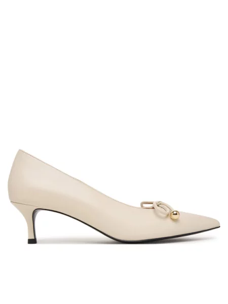 Pantofi pumps Furla Poppy CN Crem