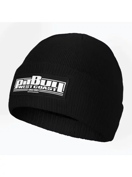 Мъжка зимна шапка Pitbull Beanie One Tone Boxing black черно