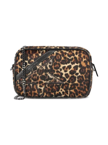 Mała mały torebka skórzana Golden Goose skórzana złota