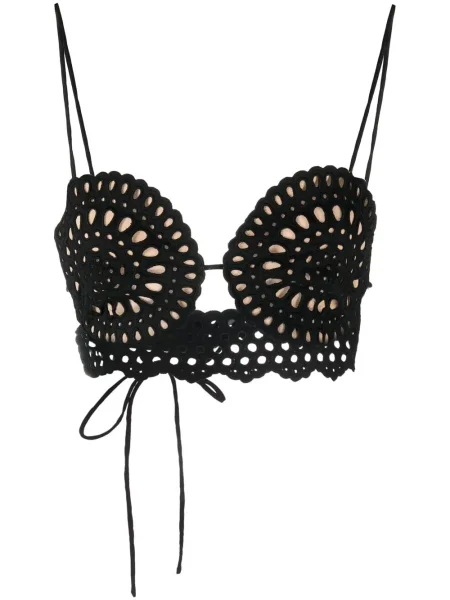 Sutien Stella Mccartney cu broderie negru
