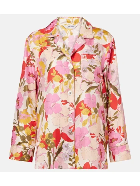 Cămașă 's Max Mara din satin cu model floral