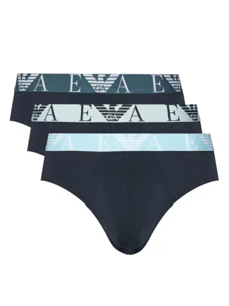 Hlačke slip Emporio Armani Underwear modra