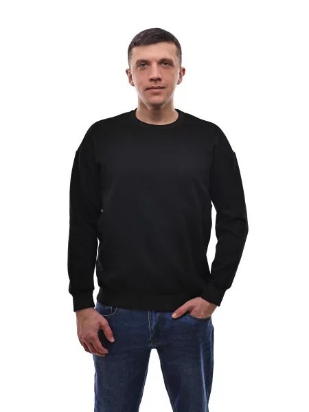 Світшот LUMO віскоза/поліестер чорний