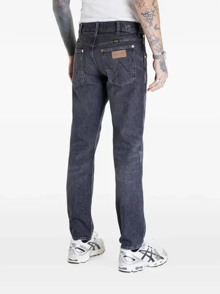 Blugi drepți Wrangler cu autograf gri