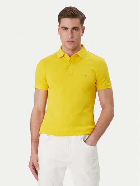 Tommy Hilfiger Polo marškinėliai geltona