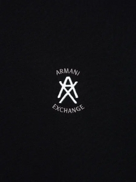 Суитчър Armani Exchange с автограф черно