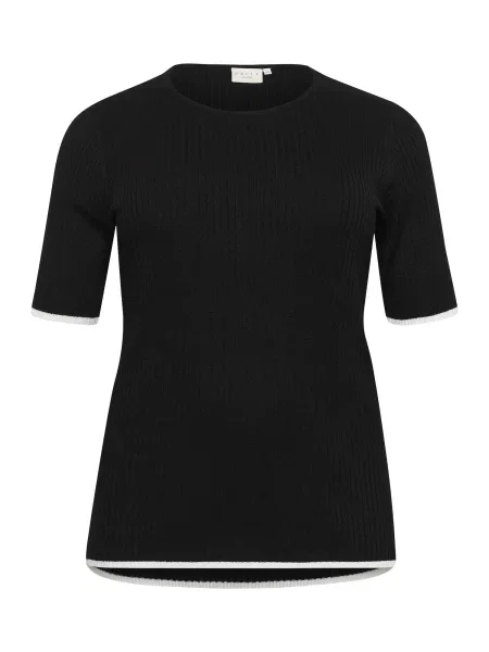 KAFFE CURVE Svetr Izzy černá bílá