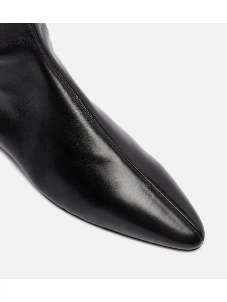 Cizme scurte Herbert Levine din piele negru