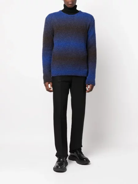 Dryžuotas megztas megztinis Paul Smith mėlyna