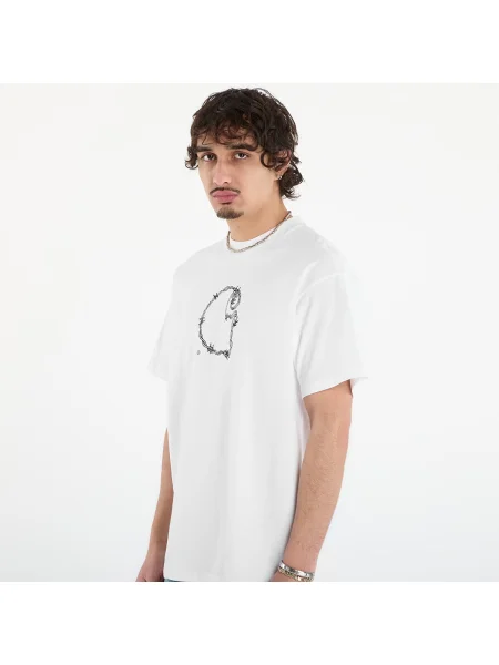 Carhartt WIP Tricou Barbwire negru alb