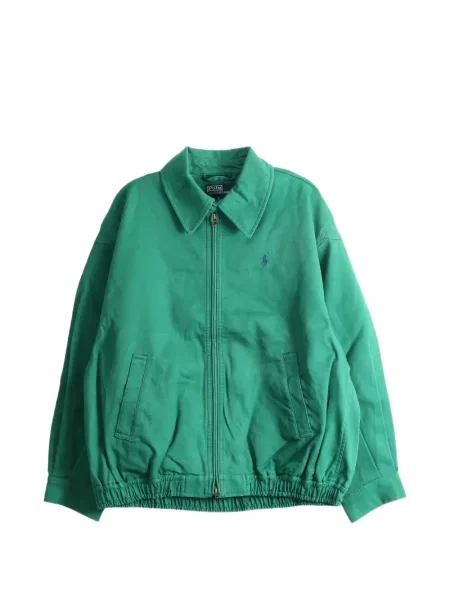 Lung geacă Polo Ralph Lauren cu autograf verde