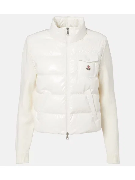 Cardigan Moncler de lână alb
