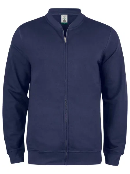 Clique Premium OC Kardigan z zamkiem z bawełny organicznej – dark navy niebieski