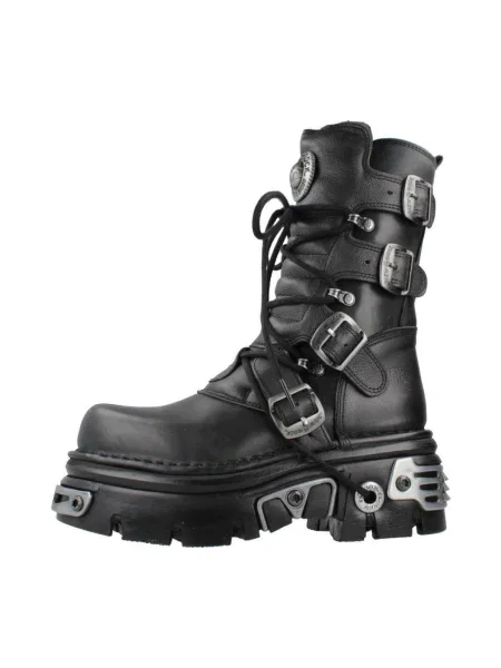 Pantofi New Rock din piele negru