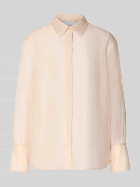 Bluzka z organzy z dużymi mankietami Style Icon Collection różowa