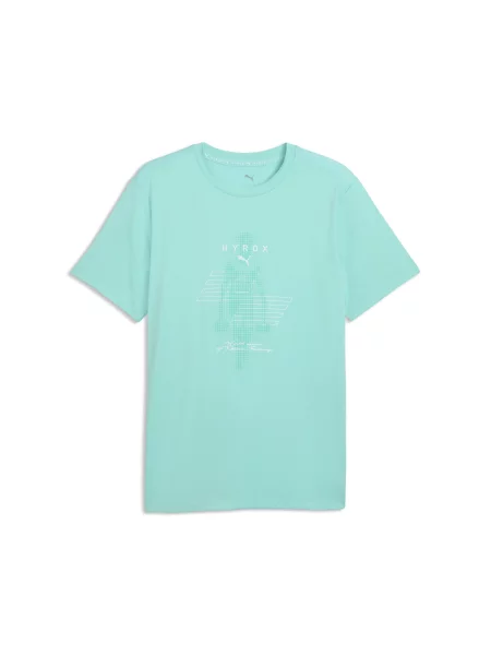 Tricou Puma x Hyrox M Cloudspun Thermoadapt Tee Intense Mint L alb