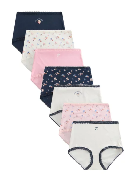 Next Slip bleumarin / roz / roz / lână alb