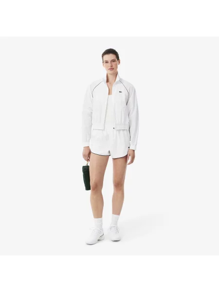Lacoste Wodoodporne Szorty Sportowe Czarne białe