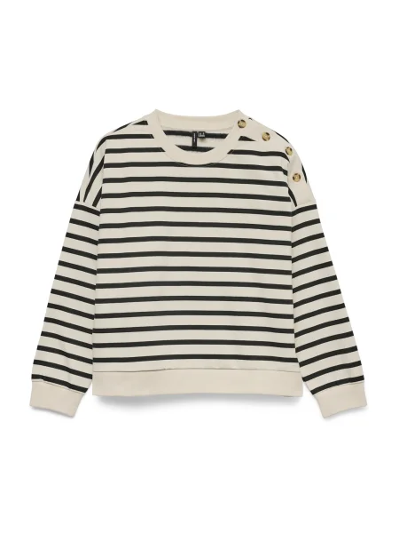 VERO MODA Megztinis be užsegimo VMTONY kremo juoda