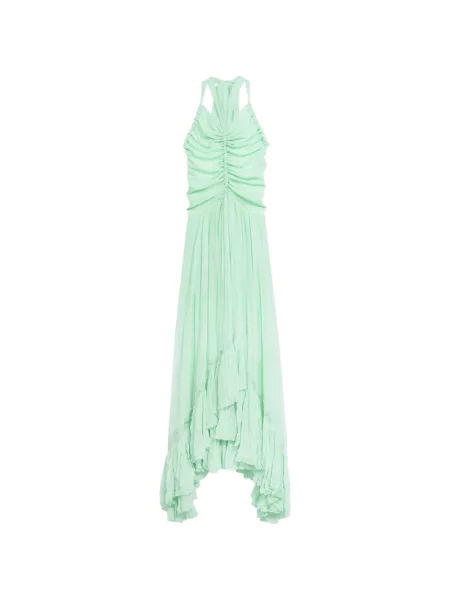 Rochie Blumarine cu volane de costum verde