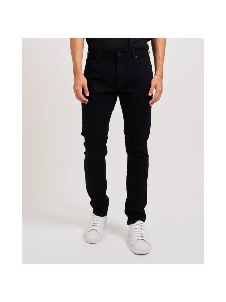 Guess Jeansy Mężczyzna Denim Jeansyy Skinny z bielastycznego denimu czarny