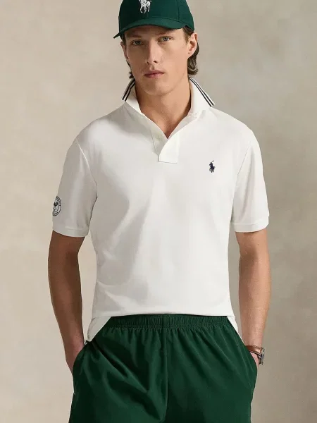 Polo Ralph Lauren Polo tričko Wimbledon Collection bílé