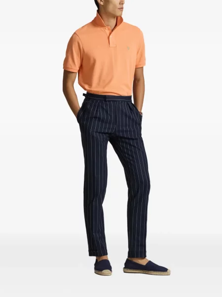 Ριγέ δερμάτινος κάλτσες Polo Ralph Lauren με κορδόνι μαύρο