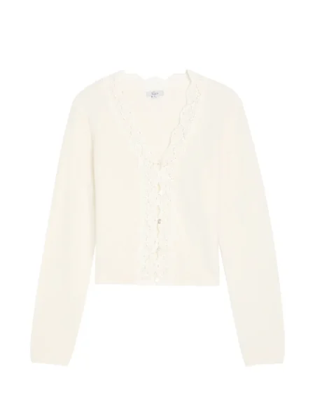 Pulover Rails cu decolteu în V din dantelă