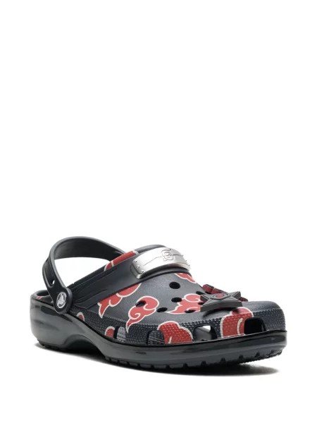 Saboți Crocs cu imagine cu bretele albastru