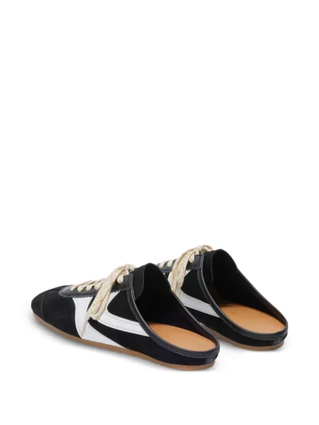 Sneakerși Dries Van Noten din piele de căprioară negru