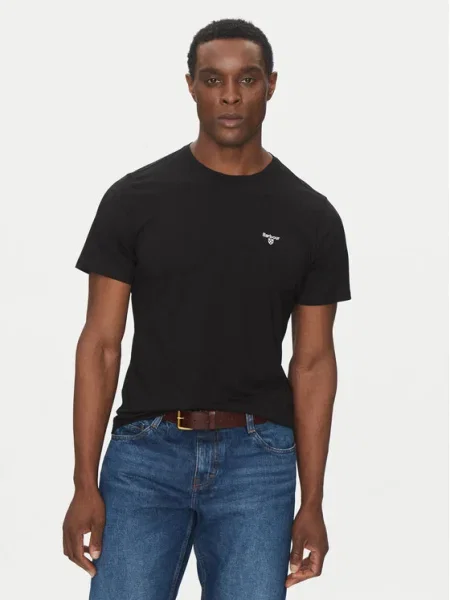 Barbour Tricou Essential Sports Tailored Fit negru