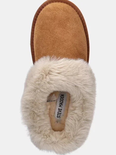 Замшевые тапочки Steve Madden коричневые
