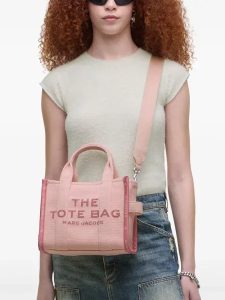 Žakardinė mažas rankinė Marc Jacobs rožinė