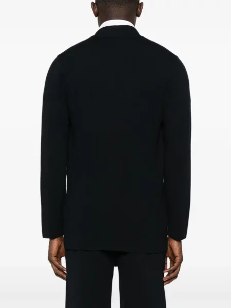 Geacă cămașă Emporio Armani de lână negru