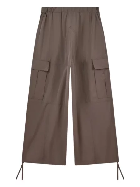 Pantaloni cargo Kenzo cu model floral maro