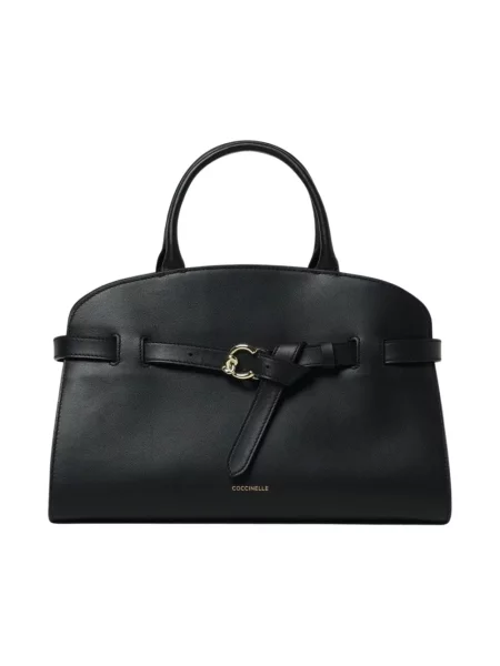 Torebka Coccinelle skórzana czarna