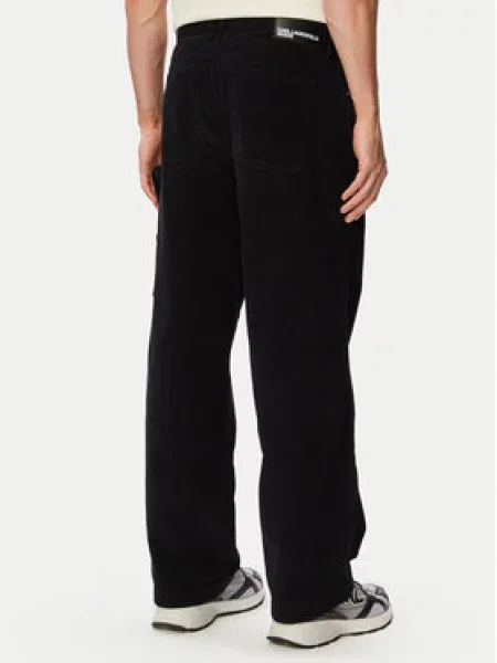 Kalhoty z materiálu Karl Lagerfeld Jeans černé