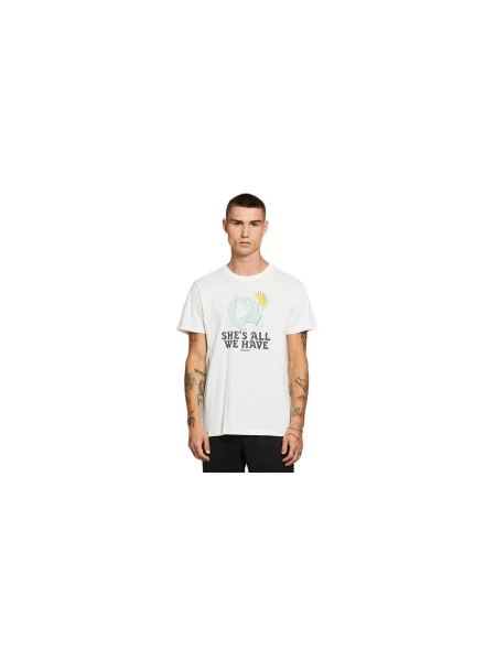 Dedicated T-shirt Stockholm All We Have Off-White Mężczyźni Koszulki Dedicated Size: S biały