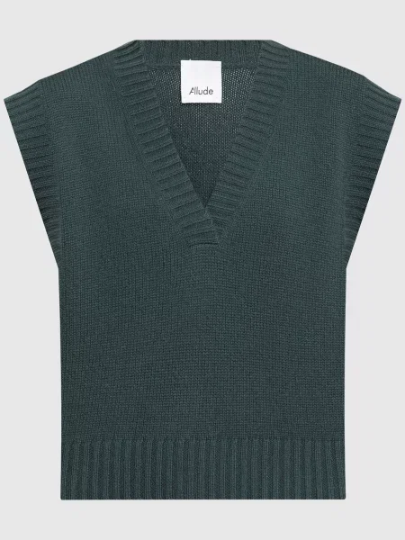 Жилет з кашеміру Allude зелений