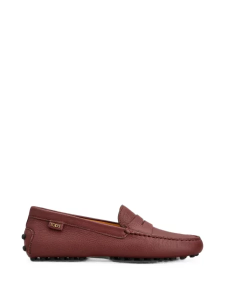 Pantofi loafer Tod's din piele roșu
