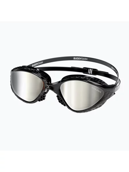 Okulary do pływania BuddySwim OzeanX Mirror black / silver czarne