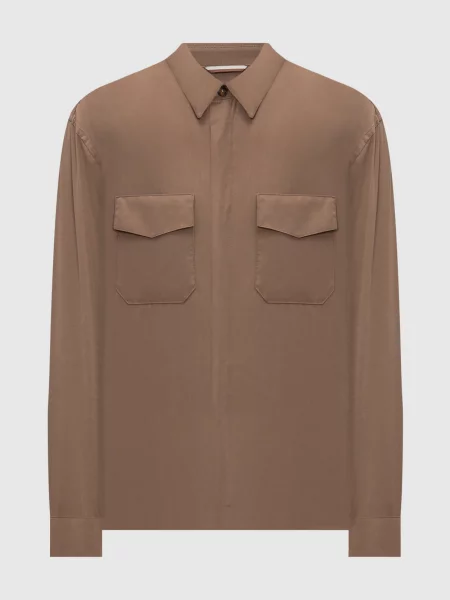 Сорочка Canali коричнева