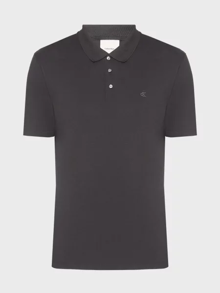 Стрейчевое поло Calvin Klein черное