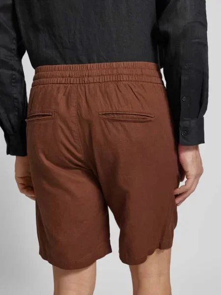 Bermudy o kroju regular fit z mieszanki lnu i bawełny model ‘barton’ Matinique