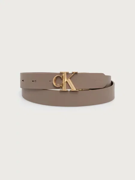 Calvin Klein curea reversibilă pentru femei din piele bej