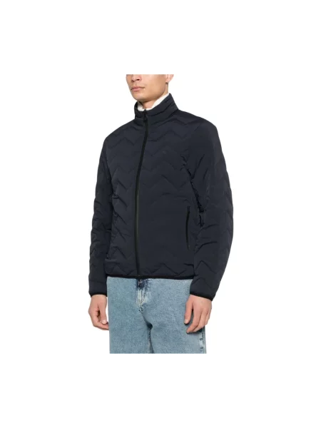 Kurtka puchowa Emporio Armani niebieska