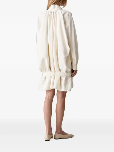 Cu centură rochie mini Kenzo alb